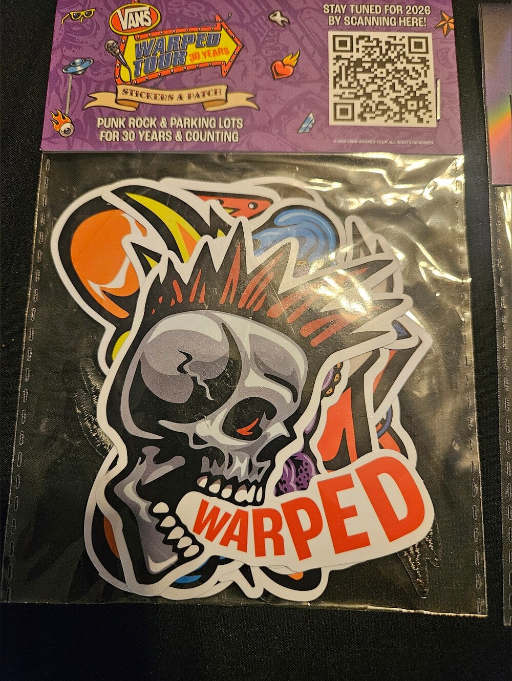 Warped Tour 30 Years And Project Glow 2025 Stickers and Patch - Picture 2 of 4